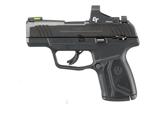 Ruger MAX-9 9mm, 3.2" Barrel, Crimson Trace Red Dot, Manual Safety, Black, 12rd