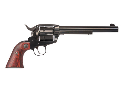 Ruger Vaquero 357 Mag/38 Spl 7.5" Barrel Small Frame Blue Finish, Wood XR3 Grip