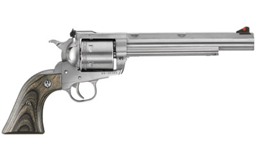 Ruger Super Blackhawk Hunter, Single Action Only, Revolver, 44 Magnum, 7.5" Barrel, Stainless Steel, Satin Finish, Silver, Black Laminate Grips, Adjustable Rear & Ramp Front Sight, 6 Rounds 0 73667605 0860