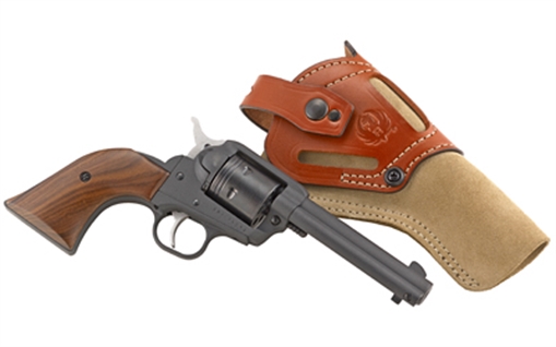 Ruger Wrangler, TALO Edition, Single Action Only, Revolver, 22LR, 4.62" Barrel, Alloy, Cerakote Finish, Cobalt, Wood Grips, Blade Front and Integral Rear Sights, 6 Rounds, DeSantis Wild Hog Holster Included 02014