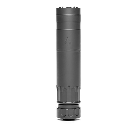 Rugged Suppressors Razor 556, Rifle Suppressor, 223 Remington/556NATO, Cerakote Finish, Black, Includes M2 Muzzle Brake (1/2x28) RZR556