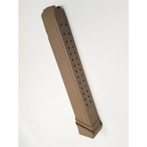 RWB MAGAZINES MAGAZINE GLOCK 9MM 33RD STEEL LINED TAN POLYMER G33RD9MMT