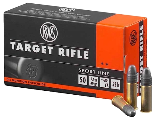 RWS/Umarex Target Rifle Sport Line 22LR 40gr Lead Round Nose 50 Per Box/100 Case 2132478