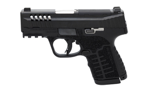Savage Arms Stance XR, Striker Fired, Semi-automatic, Polymer Frame Pistol, Micro Compact, 9MM, 3.2" Stainless Steel Barrel, Melonite Finish, Black, Manual Thumb Safety, 3 Dot Sights, 13 Rounds, 2 Magazines 67052