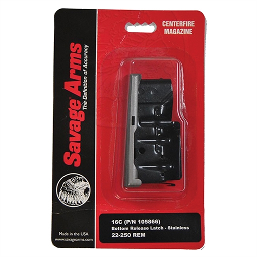 Savage Arms 110 4rd 223 Rem/204 Ruger Fits Savage 110/12/14/16C Stainless Steel 55156