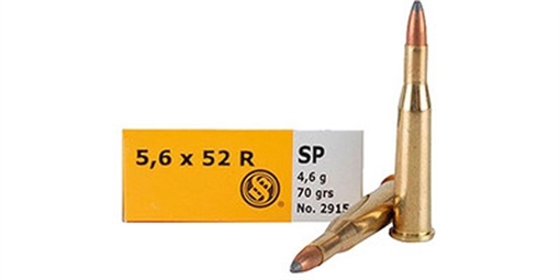 Sellier & Bellot Rifle 5.6mmx52R 70gr Soft Point 20 Per Box/25 Case SB5652RA