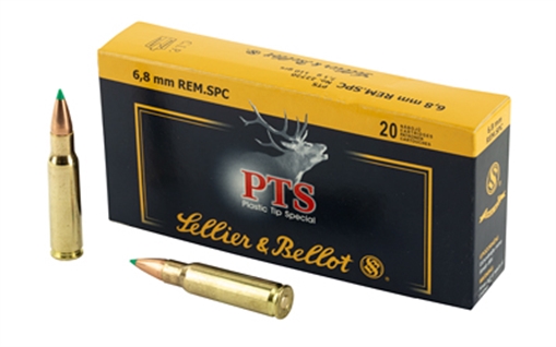 Sellier & Bellot Rifle 6.8mmRemSPC 110gr Plastic Tip Special 20 Per Box/30 Case SB68B