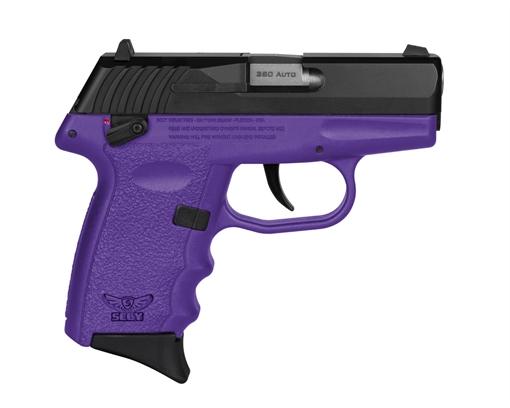SCCY CPX-4 Sub-Compact Pistol - Black / Purple CPX-4CBPUG3