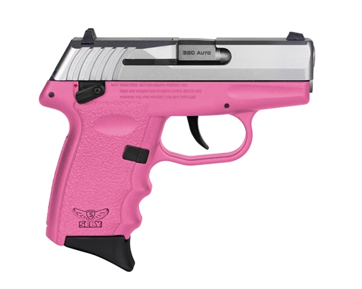 SCCY CPX-4 Sub-Compact Pistol - Stainless / Pink CPX-4TTPKG3