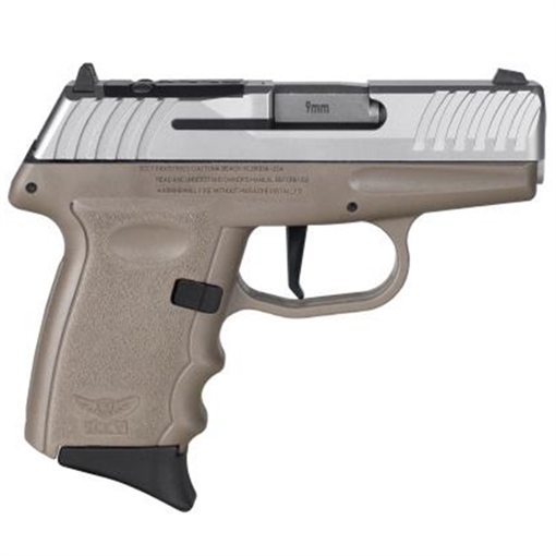SCCY DVG-1 HGA 9MM 3.1IN BBL STRIKER FIRED NO SAFETY DARK EARTH/SS 2-10RD RED DOT READY DVG-1TTDERDR
