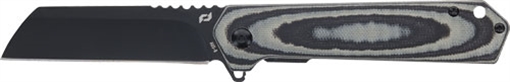 SCHRADE KNIFE LATERAL FOLDER 3.25" AUS-10 BLACK/GREY LAM 1159291