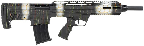 Tokarev TBP 12 SP 12 Ga, 3" Chamber, 18.5" Barrel, Splatter Camo, Synthetic Stock, Front/Rear Flip Sights, 3 Choke Tubes, 5rd