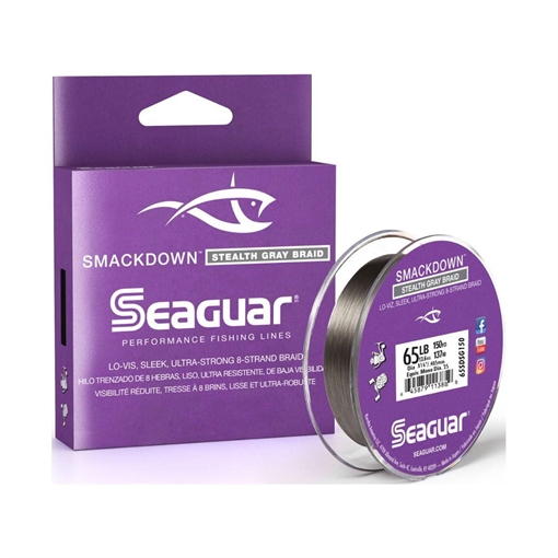 SEAGUAR SMACKDOWN STEALTH GRAY 65LB 150YDS 65SDSG150