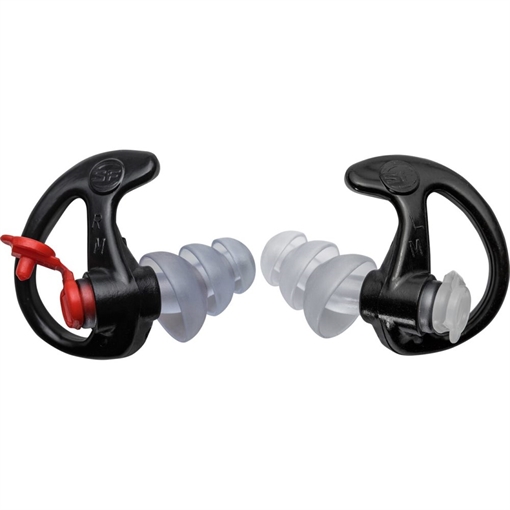 SureFire EP4 Sonic Defenders Plus Polymer 24 dB Flanged Black Medium Adult 1 Pair EP4-BK-MPR