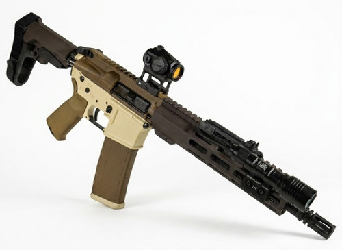 Shark Coast Drake AR15 Pistol Bundle Exclusive 5.56 NATO 30+1 10.50" Barrel, M-LOK Handguard, SBA3 Brace, Vortex Crossfire Optic, Streamlight ProTac