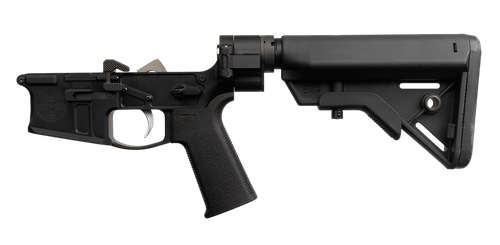 Shield Arms SA-15, Complete Folding Lower Receiver, 223 Remington/5.56mm, Anodized Finish, Black, B5 Systems Bravo Stock, H2 Proprietary Buffer Weight