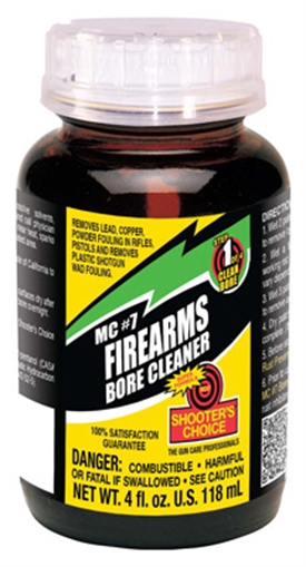 Shooter's Choice MC #7, Solvent, Liquid, 4oz, Bore Cleaner/Conditioner, Glass Container SHF-MC704