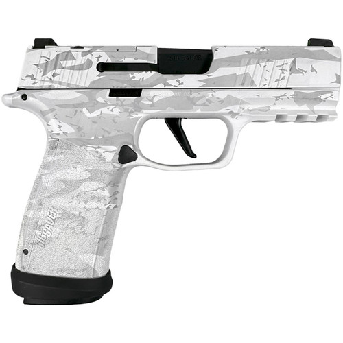 Sig Sauer P365 XMacro TACOPS Custom 9MM 3.7" Barrel, White Multi Camo Semi-Auto Handgun, 4 17 rd Mags