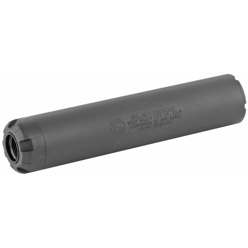 SilencerCo Sparrow 22 Rimfire Suppressor, Black, 1/2"x28 TPI