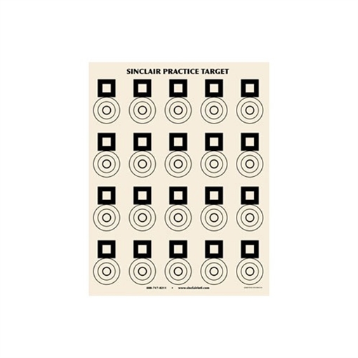 SINCLAIR BENCHREST PRACTICE TARGET (25 PACK) 749001059