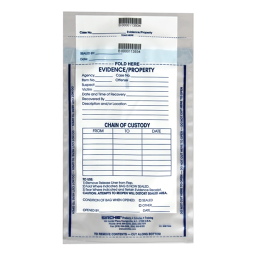 Sirchie Integrity Evidence Bag - 100 Pack IEB7500