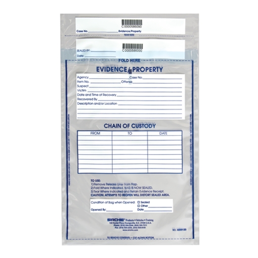 Sirchie Integrity Evidence Bag - 100 Pack IEB9120