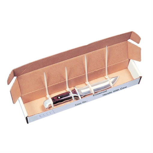 Sirchie Knife Evidence Boxes (16'' x 3'' x 2'') - Set of 25 ECB001K