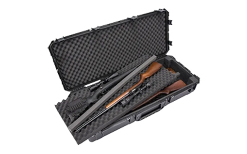 SKB Sports iSeries Double Bow/Rifle Case, 50"x21.5", Polypropylene Copolymer Resin, Black, Can Hold (2)-Bows or (1)-Bow and (1)-Rifle or (4)-Rifles 3I-4719-DB