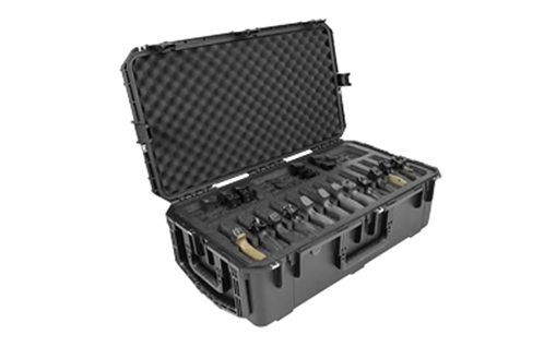 SKB Sports iSeries, Twelve Handgun Case, 30"x16", Polypropylene Copolymer Resin, Black, Holds 36 Magazines 3I-3016-10B-M