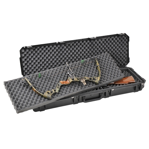 SKB Sports iSeries Double Rifle Case, 53"x17", Polypropylene Copolymer Resin, Black 3I-5014-DB