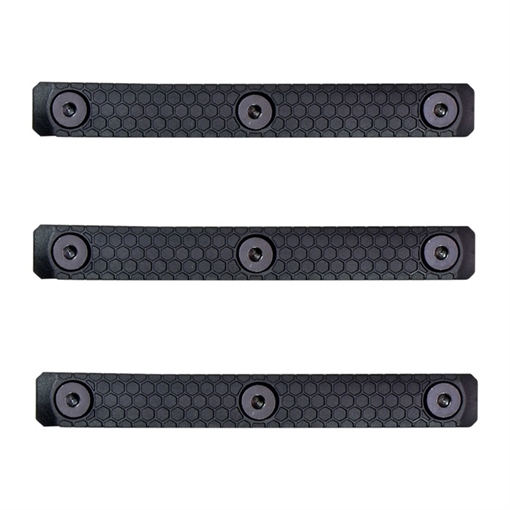 Slate Black Industries SLATE GRIP M-LOK PANELS 3-SLOT BLACK 3-PACK SG-3-BLK