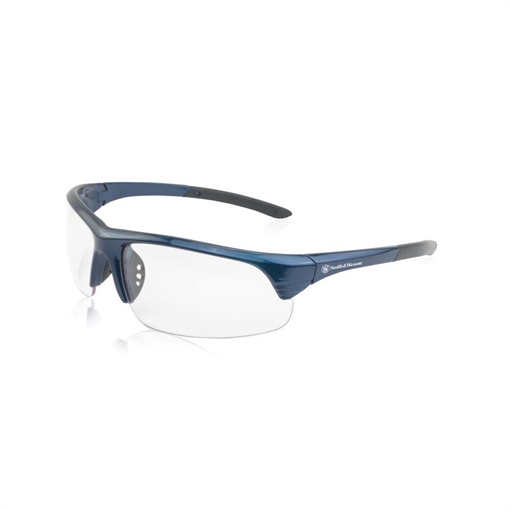Smith & Wesson Corporal Shooting Glasses Half Frame Blue with Clear Lens 110164