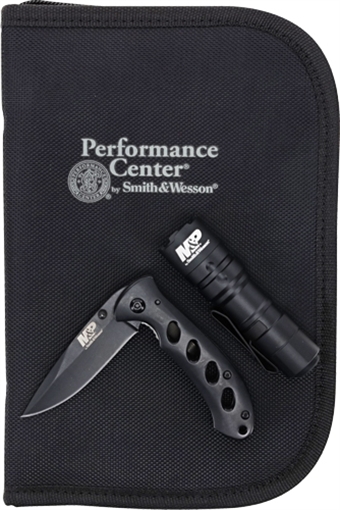 SMITH & WESSON EDC PC KIT CASE KNIFE AND FLASHLIGHT 1078729