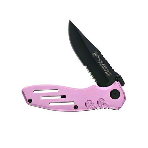 Smith & Wesson Extreme Ops Folding Knife 3-1/10" Blade Pink SWA24SPCP