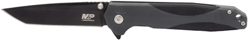 S&W KNIFE M&P M2.0 2-TONE CLIP FOLDER 3.5" TANTO FNGR FLIPPER 1100081