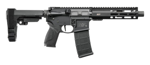 Smith & Wesson M&P 15 AR15 Pistol 5.56mm/223, 7.5" Barrel, Black, Adjustable Stabilizing Brace, Blast Diverter, M-Lok Handguard, 30rd