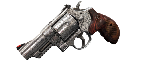 Smith & Wesson Model 629 Deluxe SS Engraved Alaskan Grizzly 44 Mag 3" 6 Rd Limited Edition