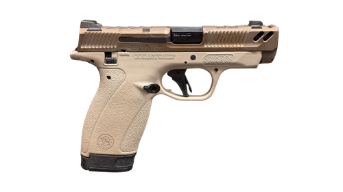 Smith & Wesson PC Bodyguard 2.0 Carry Comp Limited Edition Micro 380 ACP 3.10" Ported Barrel,TWO TONE TAN, Manual Thumb Safety, 12 Rd & 10 Rd