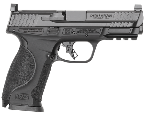 Smith & Wesson M&P9 M2.0 Metal Full Size 9mm 4.25" Barrel & Optic Ready/Aimpoint ACRO Footprint, Black Aluminum Frame w/Rail, Interchangeable Grip, 17 Rd