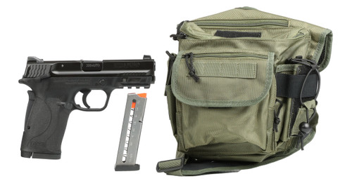 Smith & Wesson M&P Shield EZ Bundle 380 ACP, 3.675" Barrel, Black, Bug Out Bag, 8rd