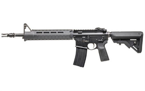 Sons of Liberty Gun Works PATROL, Semi-automatic Rifle, AR, 223 Remington/556NATO, 13.7 Pinned (16" OAL) Barrel, Mid-length Gas System, Anodized Finish, Black, NOX Muzzle Device, B5 Bravo Stock, Magpul SL 13.7" Handguard, B5 Polymer Grip, Liberty Fighting