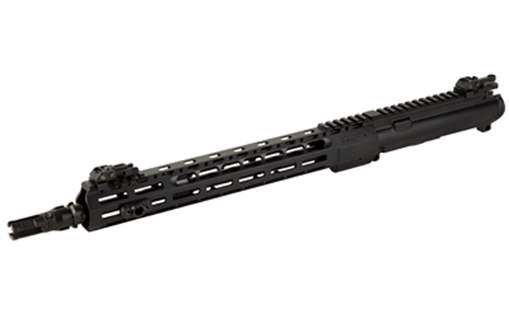 Sons of Liberty Gun Works Swampfox Complete Upper, 223 Remington/556NATO, 14.7" Pinned (16" OAL) Lightweight Combat Barrel, QPQ Finish, Black, 14" LT M76 Handguard w/Ti Nut, M-LOK, P/W NOX Flash Hider SWAMPFOXUPPER