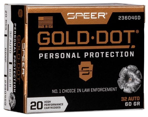 SPE 32ACP 60GR GDHP AMMO 20RD/BX 10BX/CS SPE23604
