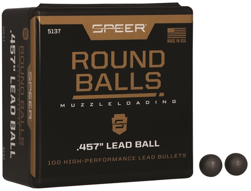 Speer Lead Balls 45Cal Lead Ball 143gr 100 Per Box/5 Case 5137