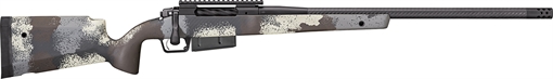 Springfield Model 2020 Waypoint, Bolt Action Rifle, 7MM PRC, 24" Carbon Fiber Barrel, 1:8 Twist, SA Radial Brake, Cerakote Finish, Graphite Black, Ridgeline Camo Carbon Fiber Stock with M-LOK, TriggerTech Adjustable Trigger, 3 Rounds, 1 AICS Long Action Ma