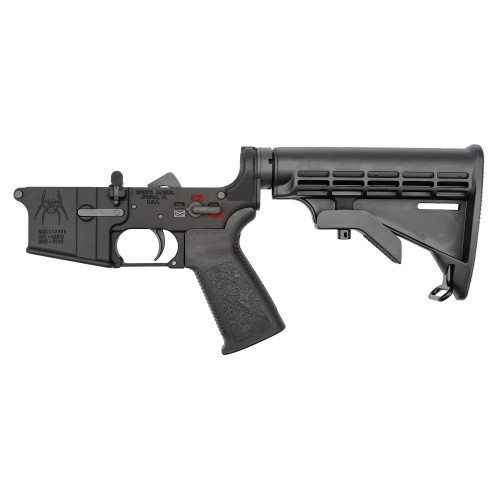 Spike's Tactical, Lower, Color Filled, 223 Remington/5.56 NATO, 6 Position Collapsible Stock, Mil-Spec Buffer Tube, ST-T2 Tungsten Heavy Buffer