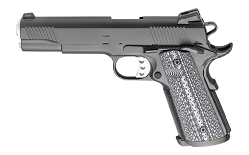 Springfield Tactical Response Pistol, Semi-automatic, 1911, Full Size, 45 ACP, 5", Black, Cocobolo, 7 Rounds, Range Bag, Match Grade, California Compliant, Ambidextrous, Tritium Night Sights, Steel, Armory Kote PC9108LCA18