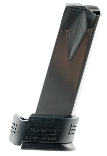 Springfield Magazine, 9MM, 16 Rounds, Fits Springfield XD Compact, with Sleeve Extension, Stainless, Silver XD0931