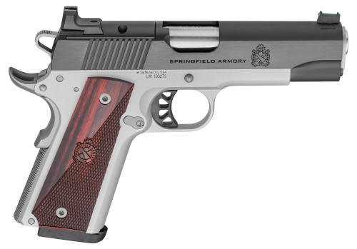 Springfield Ronin 1911 AOS 45 ACP, 5" Barrel, Two-Tone, Laminate Wood Grip, 8rd