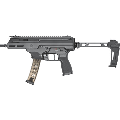 Springfield Kuna Tri-Lug Model W/Hybrid Flip-Up Sights, Strike Industries FSA Brace,Tri-Lug Mount, 9MM, 6.125" Barrel 30 Rd